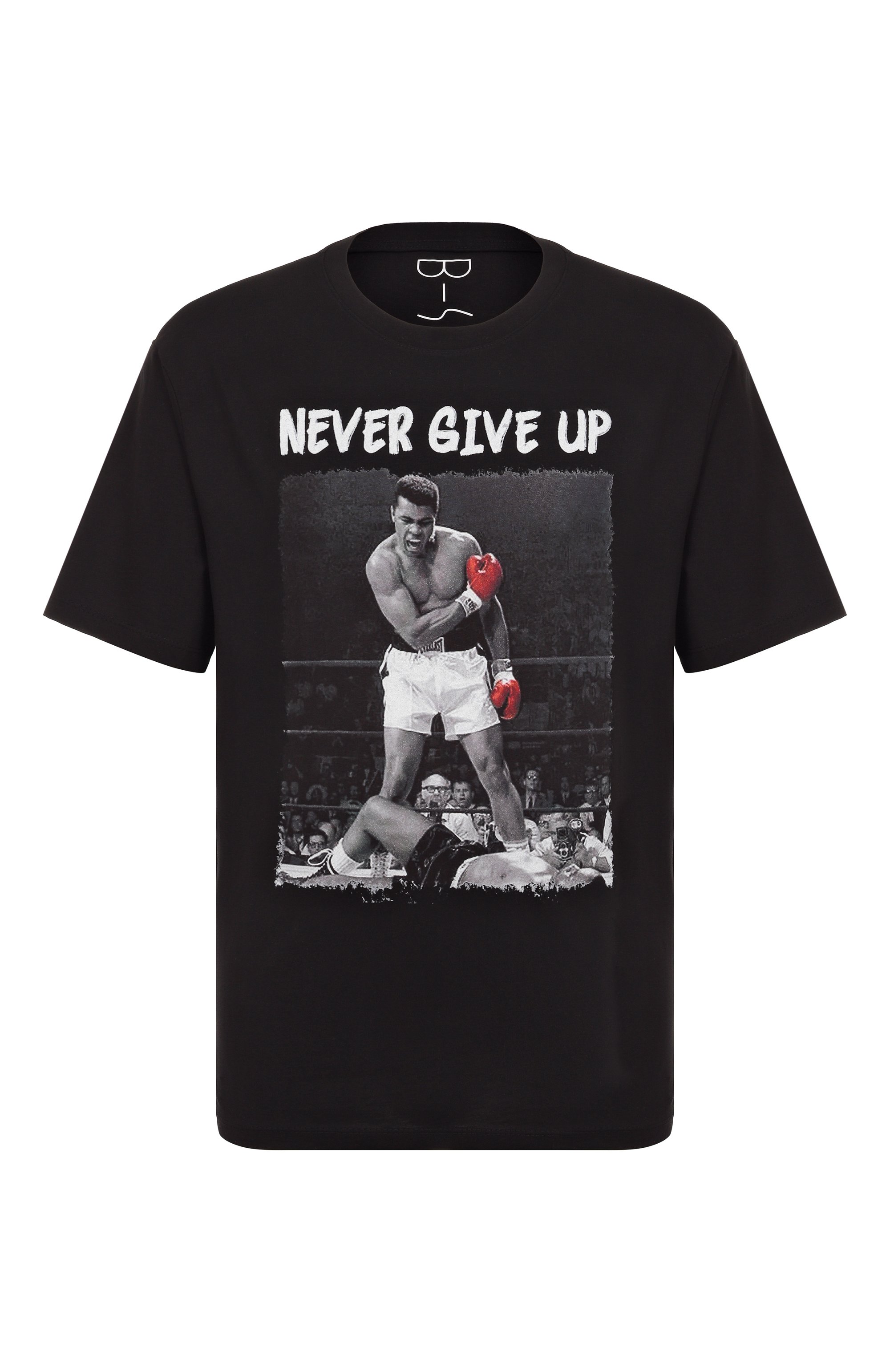 Хлопковая футболка BISIBIGLIO, арт. ALI NEVER GIVE UP, фото 1