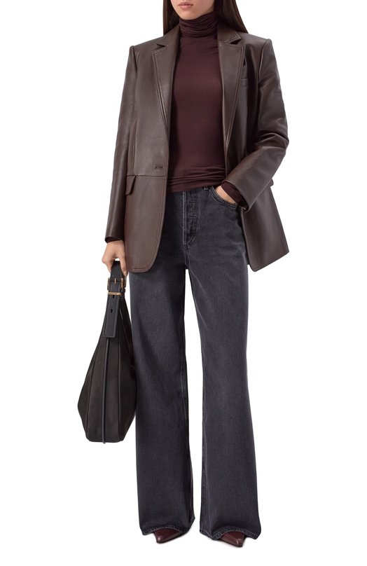 Водолазка из лиоцелла Pascale Agolde A72381618 Бордовый  A72381618 Фото 2