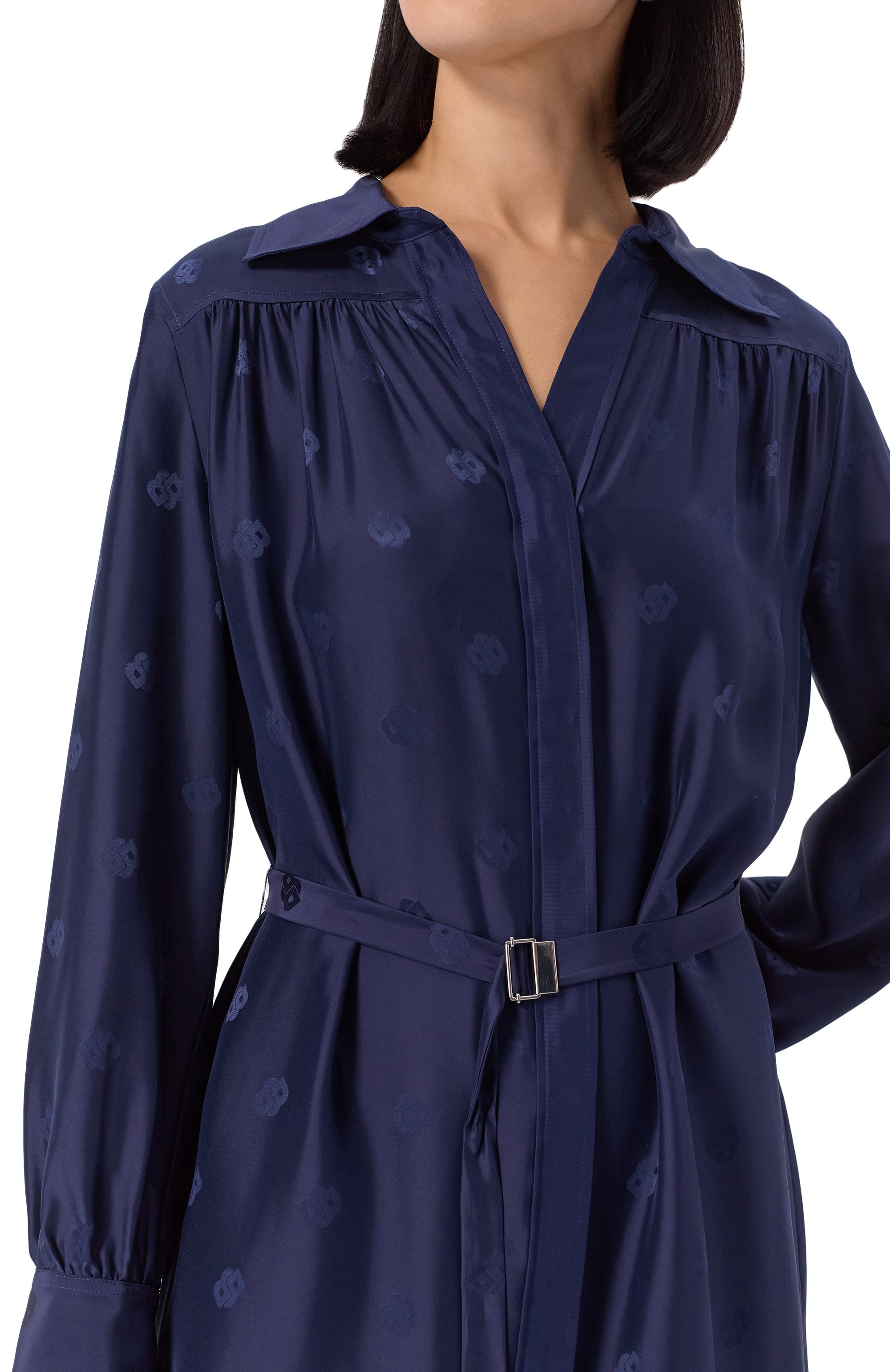 Платье из вискозы и шелка BOSS, арт. 50532758, фото 5