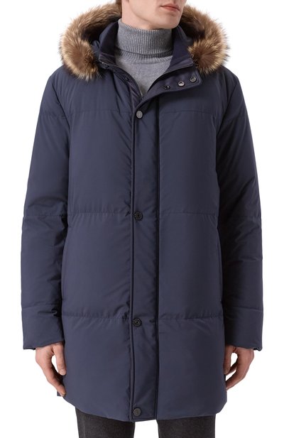 Пуховик с отделкой из енота STEFANO RICCI, арт. M7J5300433/PL001H/60-62, фото 3