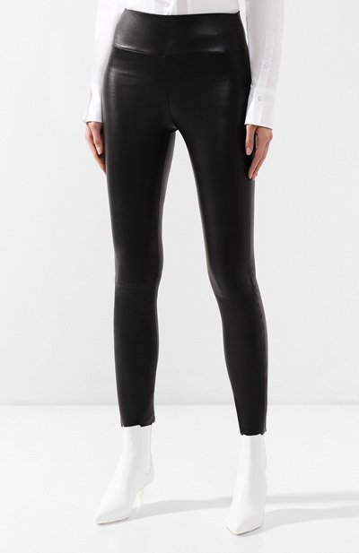 Кожаные легинсы SPRWMN черного цвета по цене 121500 руб., арт. CAP-002-L/CAPRI LEGGING, фото 3 Кожаные легинсы SPRWMN, арт. CAP-002-L/CAPRI LEGGING, фото 3