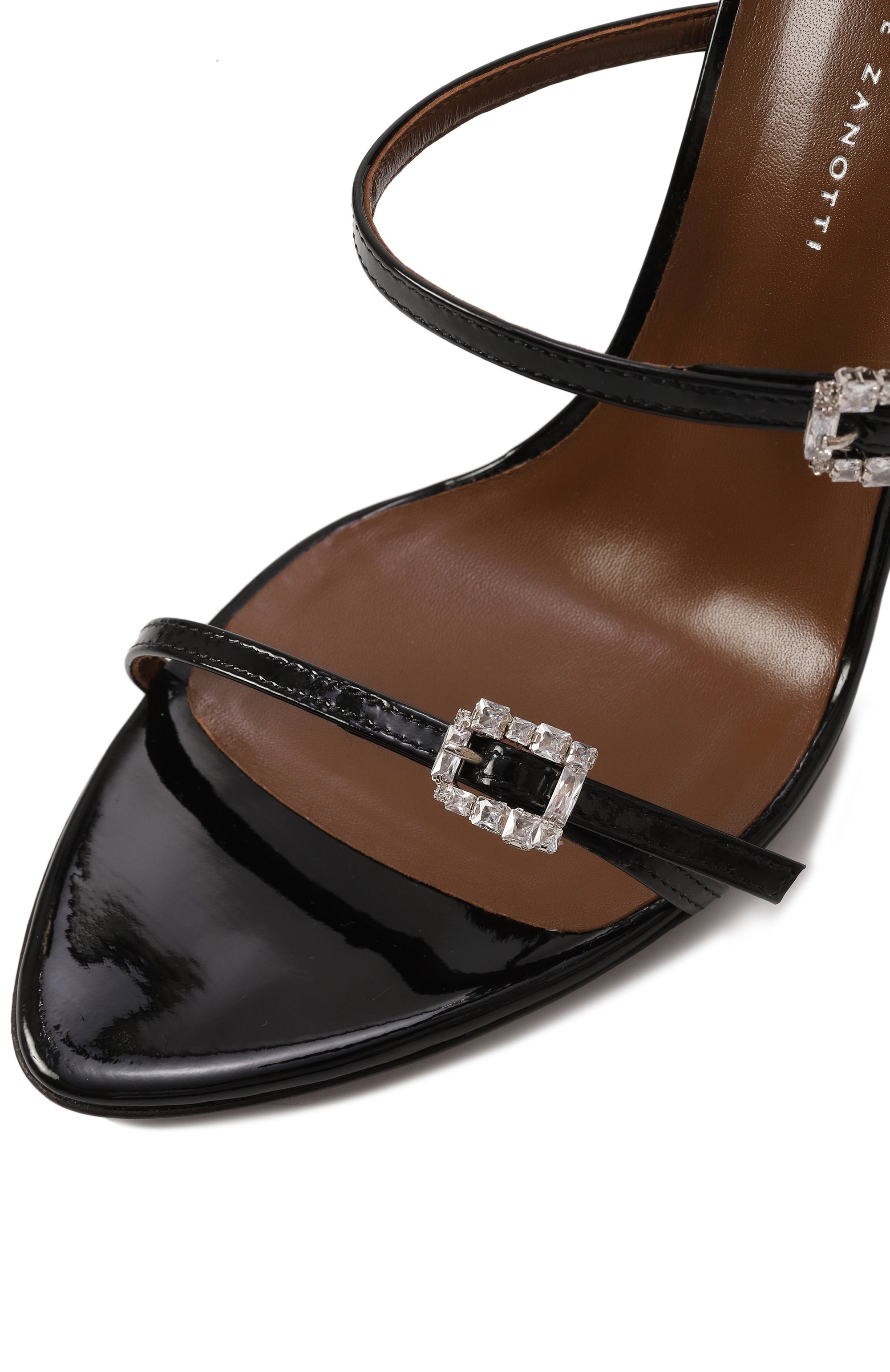 Лакированные босоножки GIUSEPPE ZANOTTI DESIGN черного цвета по цене 112000 руб., арт. E500012, фото 7 Лакированные босоножки GIUSEPPE ZANOTTI DESIGN, арт. E500012, фото 7