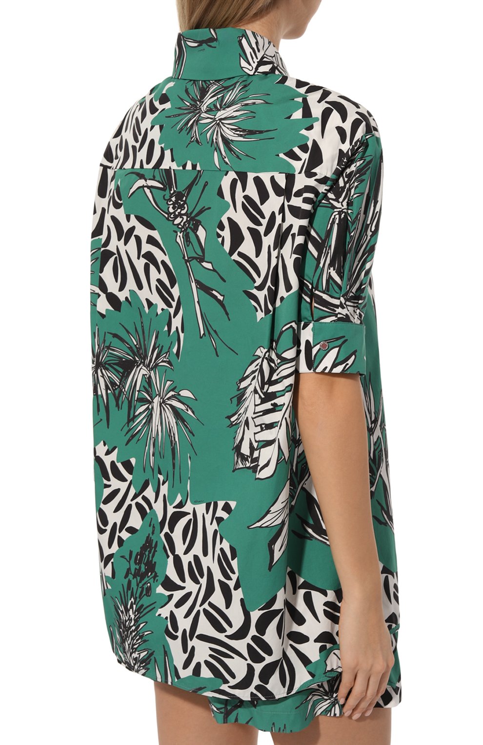 Хлопковая рубашка SHAN зеленого цвета по цене 65810 руб., арт. 42506-83, фото 4 Хлопковая рубашка SHAN, арт. 42506-83, фото 4