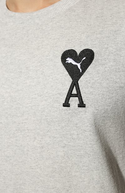 Хлопковая футболка puma x ami PUMA, арт. 53407004, фото 5