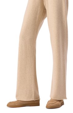 Женские замшевые лоферы SANTONI бежевого цвета, арт. WUYG58856C0KNPYL | Фото 3 (Материал сплава: Проставлено; Материал внутренний: Натуральная кожа; Драгоценные камни: Проставлено; Материал внешний: Натуральная кожа, Замша; Подошва: Платформа; Каблук высота: Низкий)