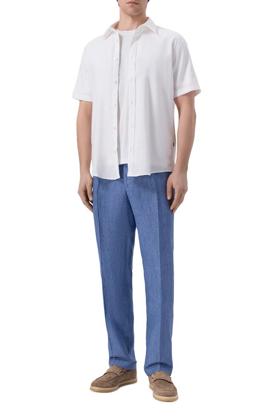 Льняные брюки Gran Sasso 76114/57817 Синий  76114/57817 Фото 2