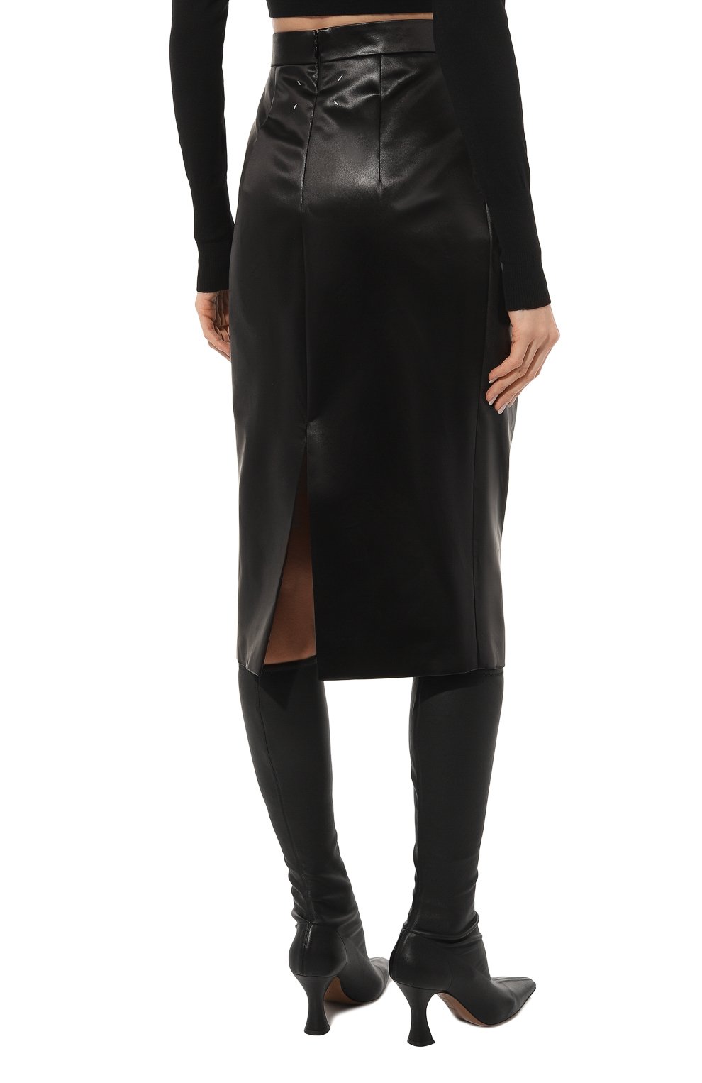 Юбка из экокожи MAISON MARGIELA, арт. S51ME0006/S60532, фото 4
