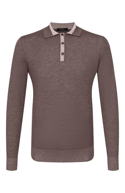 Мужское поло из кашемира и шелка ZILLI, арт. KBP001M0342VMIC03
