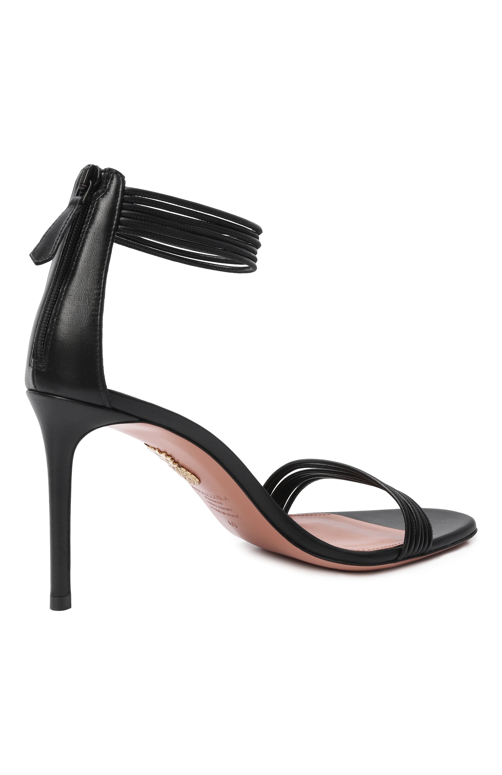 Кожаные босоножки sway 85 AQUAZZURA, арт. SWYMIDS0-NAP-000, фото 5