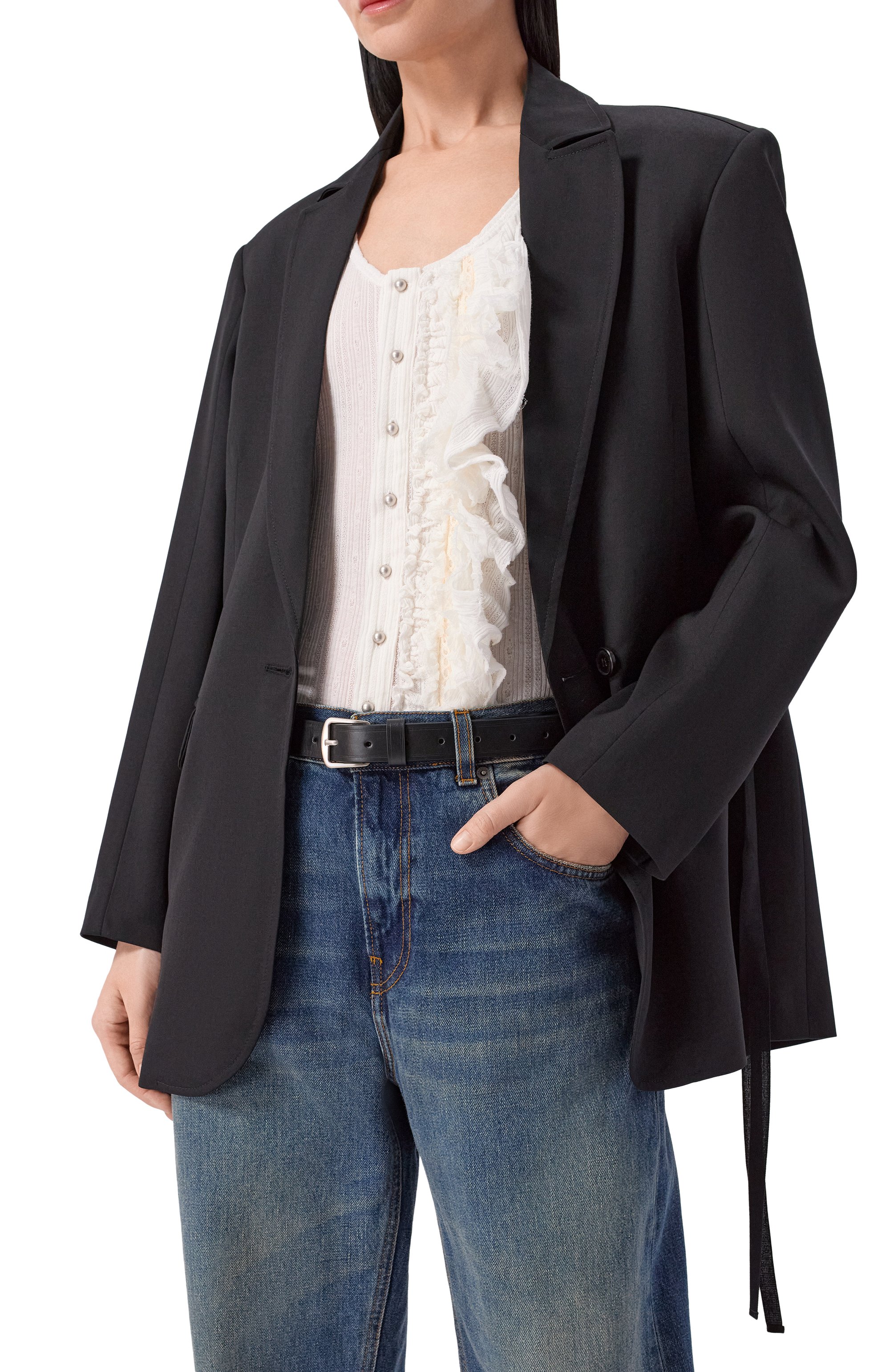 Кожаный ремень ANN DEMEULEMEESTER, арт. B0012468/LT128, фото 2