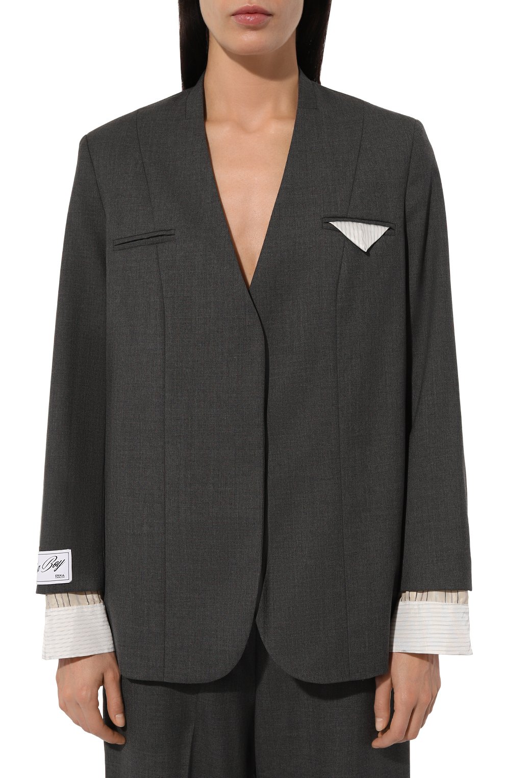 Шерстяной жакет ERIKA CAVALLINI, арт. P4WZ01, фото 3