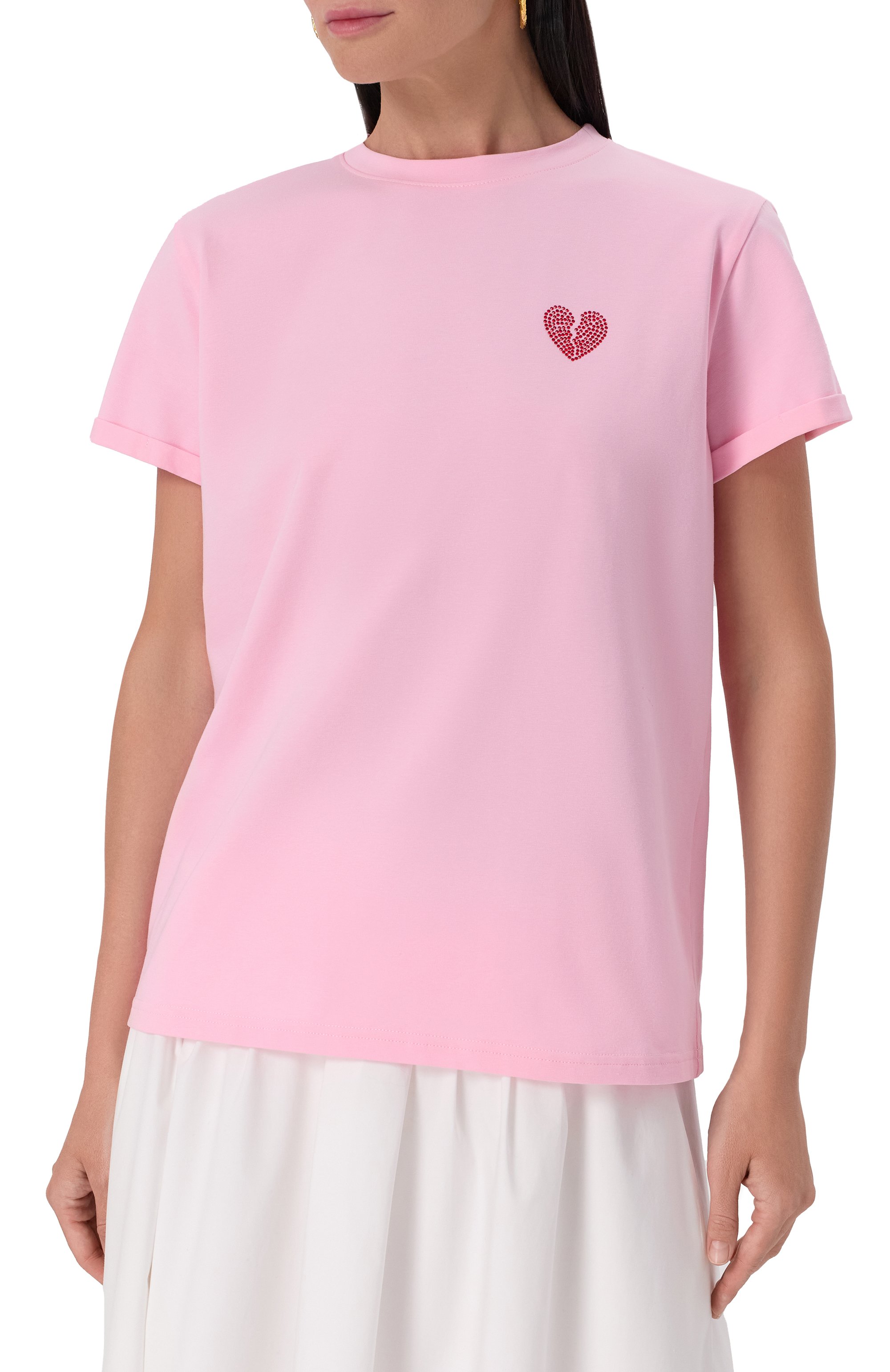 Хлопковая футболка SEVEN LAB розового цвета по цене 8190 руб., арт. CTR1.01.330.252.2723, фото 3 Хлопковая футболка SEVEN LAB, арт. CTR1.01.330.252.2723, фото 3