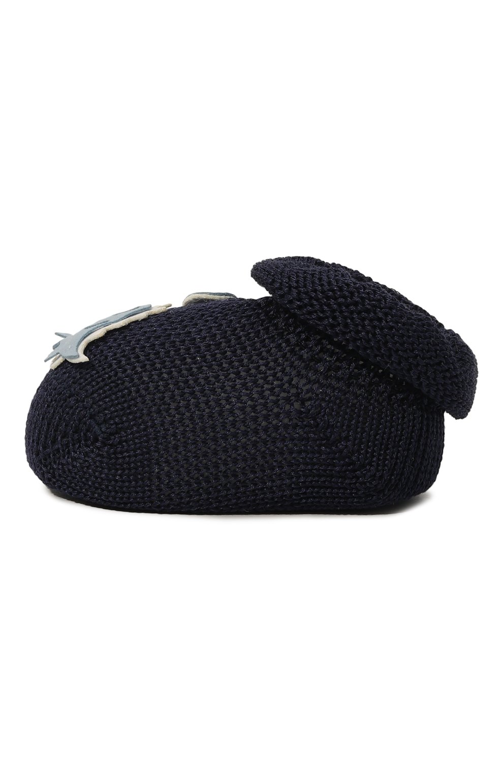 Комплект из шапки и пинеток STORY LORIS темно-синего цвета по цене 9280 руб., арт. 21178H, фото 3 Комплект из шапки и пинеток STORY LORIS, арт. 21178H, фото 3