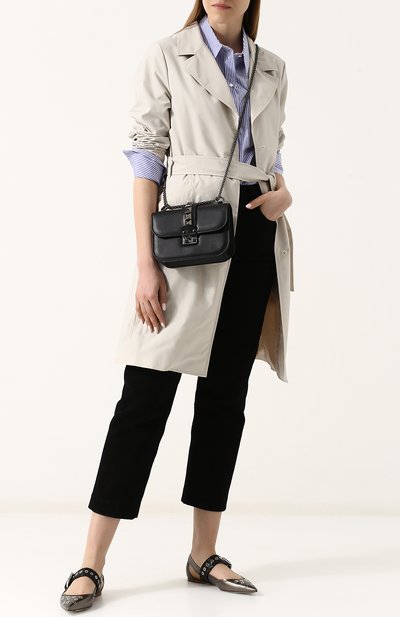 Сумка glam lock noir small VALENTINO черного цвета по цене 196000 руб., арт. ZW2B0312/VBL, фото 2 Сумка glam lock noir small VALENTINO, арт. ZW2B0312/VBL, фото 2