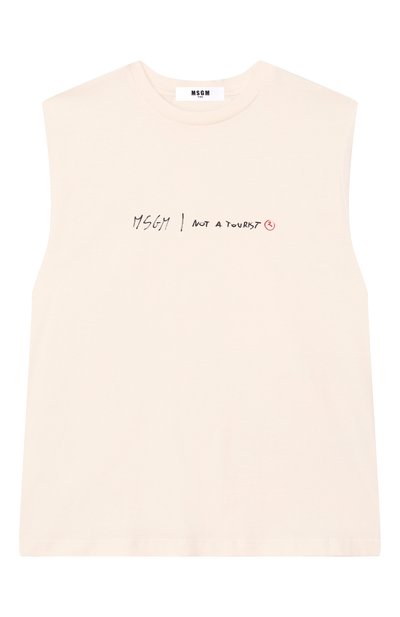 Хлопковая майка MSGM KIDS, арт. S6MSJBTH242