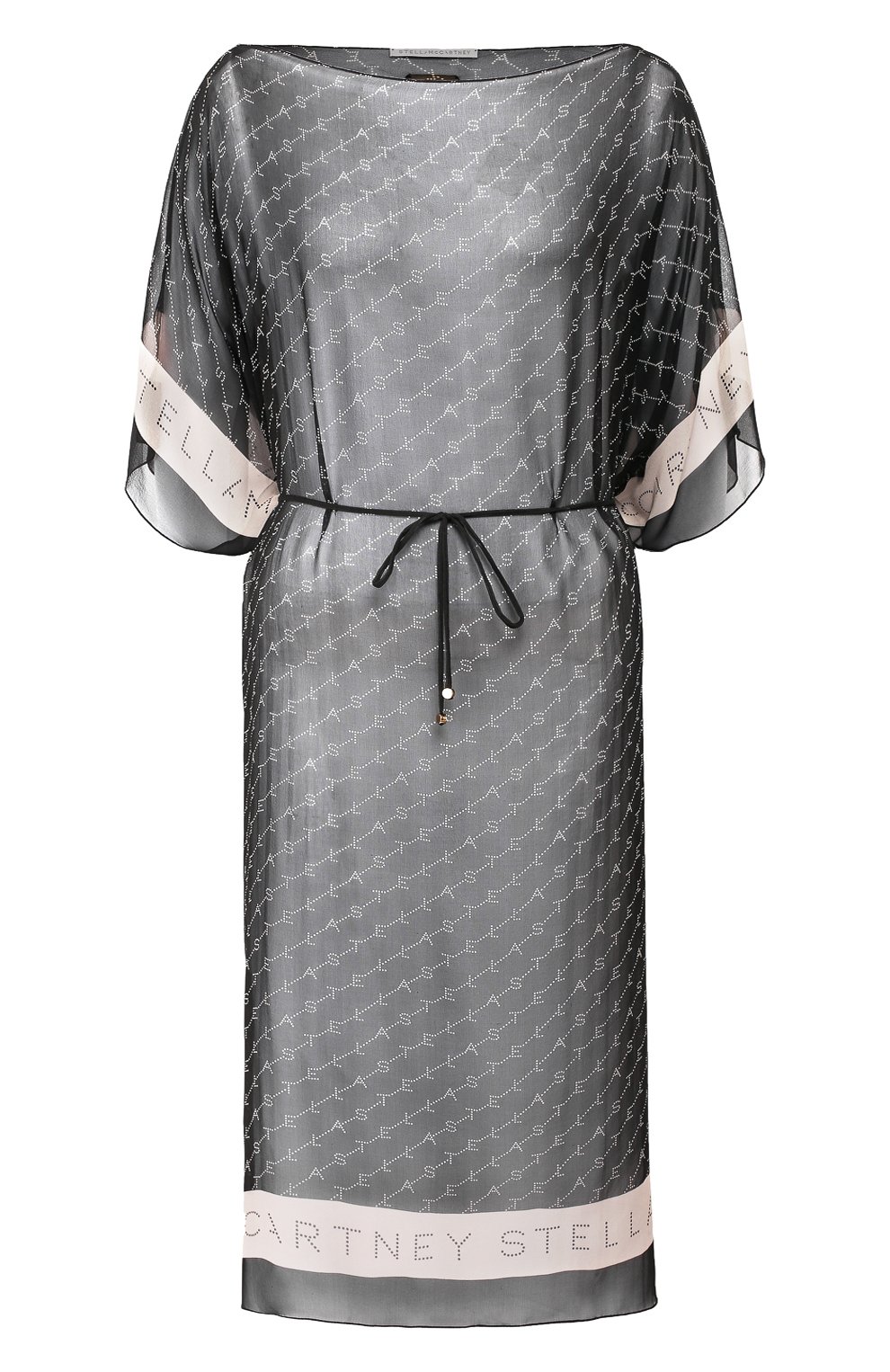 Шелковая туника STELLA MCCARTNEY черного цвета по цене 48150 руб., арт. S7A200620, фото 1 Шелковая туника STELLA MCCARTNEY, арт. S7A200620, фото 1