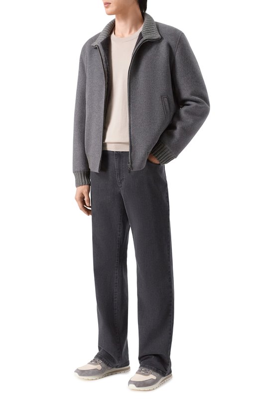 Хлопковый джемпер Brunello Cucinelli M2900100 Бежевый  M2900100 Фото 2