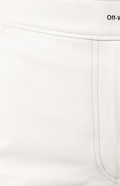 Кожаные брюки OFF-WHITE, арт. 0WJB005F199860504800, фото 5