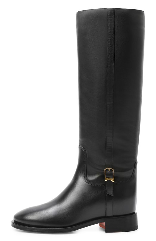 Кожаные сапоги Santoni WSHG71827BJ2HLGA Чёрный  WSHG71827BJ2HLGA Фото 4