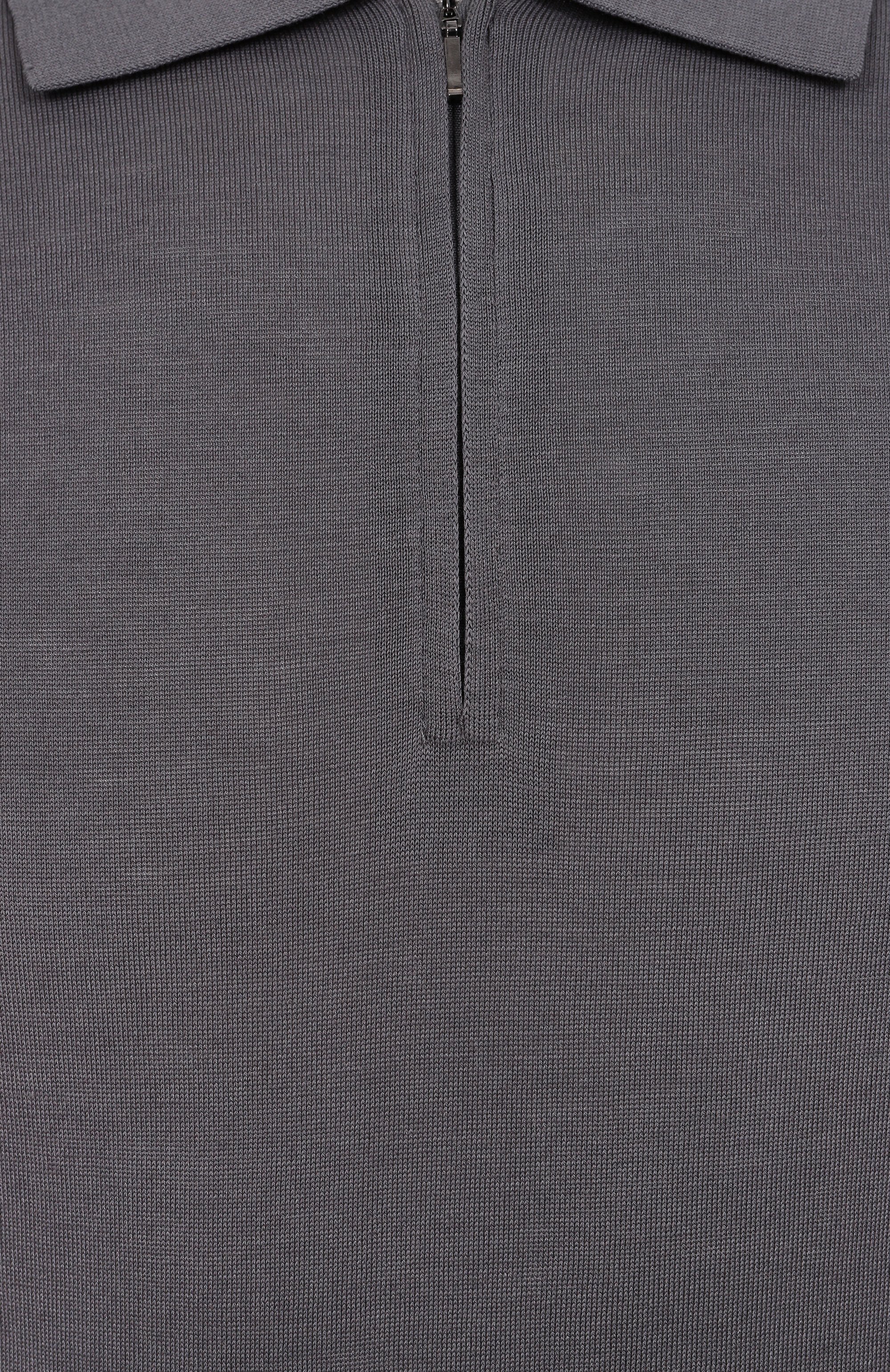 Поло из шелка и хлопка 12 STOREEZ, арт. 131229, фото 6