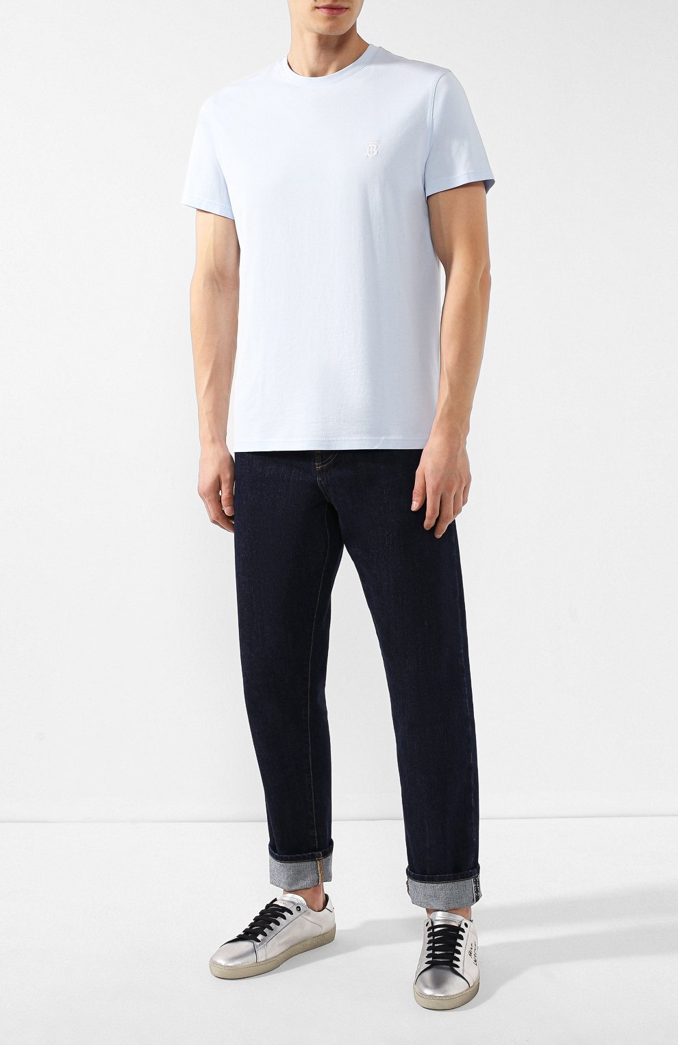 Хлопковая футболка BURBERRY, арт. 8014559, фото 2