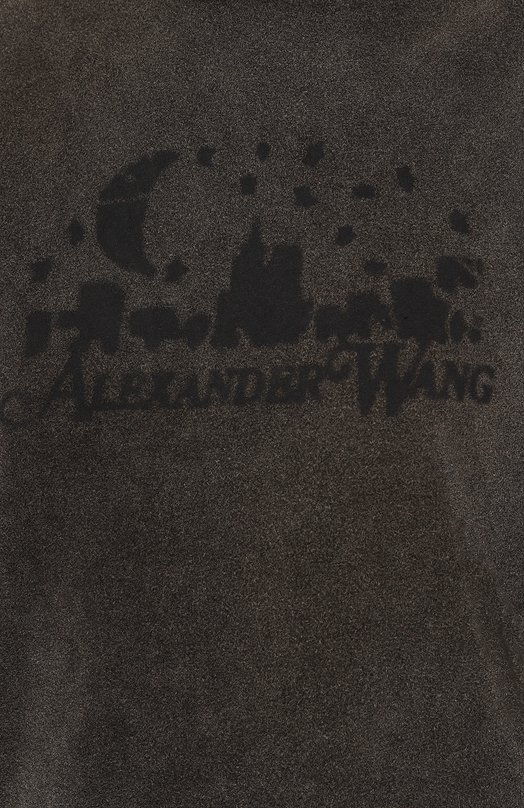Хлопковая футболка Alexander Wang UCC3241708 Серый  UCC3241708 Фото 5