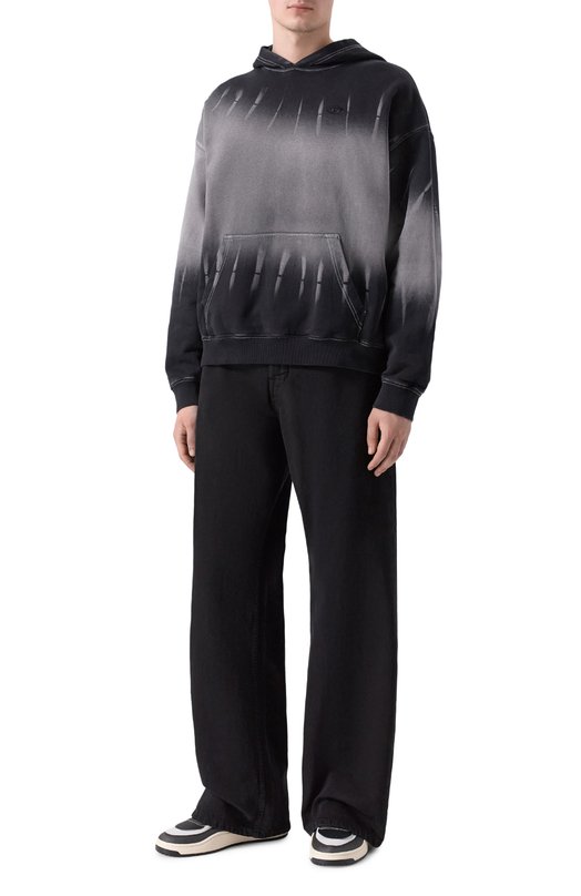 Текстильные кеды S-Oval Skate Diesel Y03511/P7471 Чёрно-белый  Y03511/P7471 Фото 2