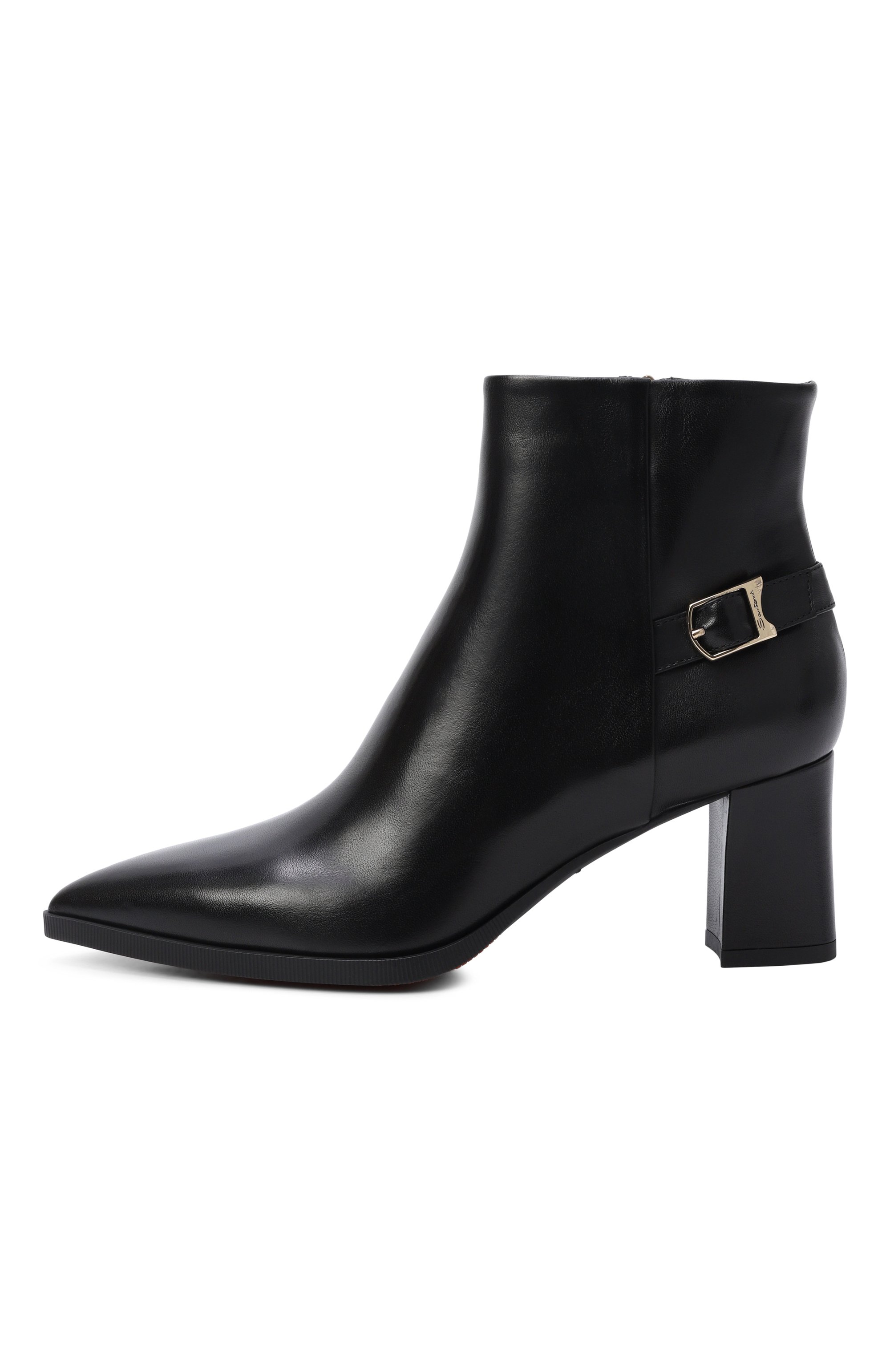 Кожаные ботильоны SANTONI черного цвета по цене 118000 руб., арт. WTEG71846PC4NVGB, фото 4 Кожаные ботильоны SANTONI, арт. WTEG71846PC4NVGB, фото 4