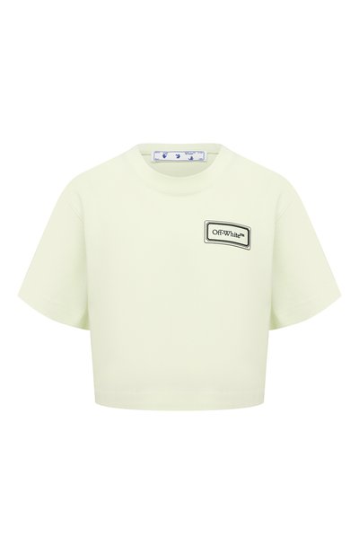 Женская хлопковая футболка OFF-WHITE, арт. 0WAA090S21JER004
