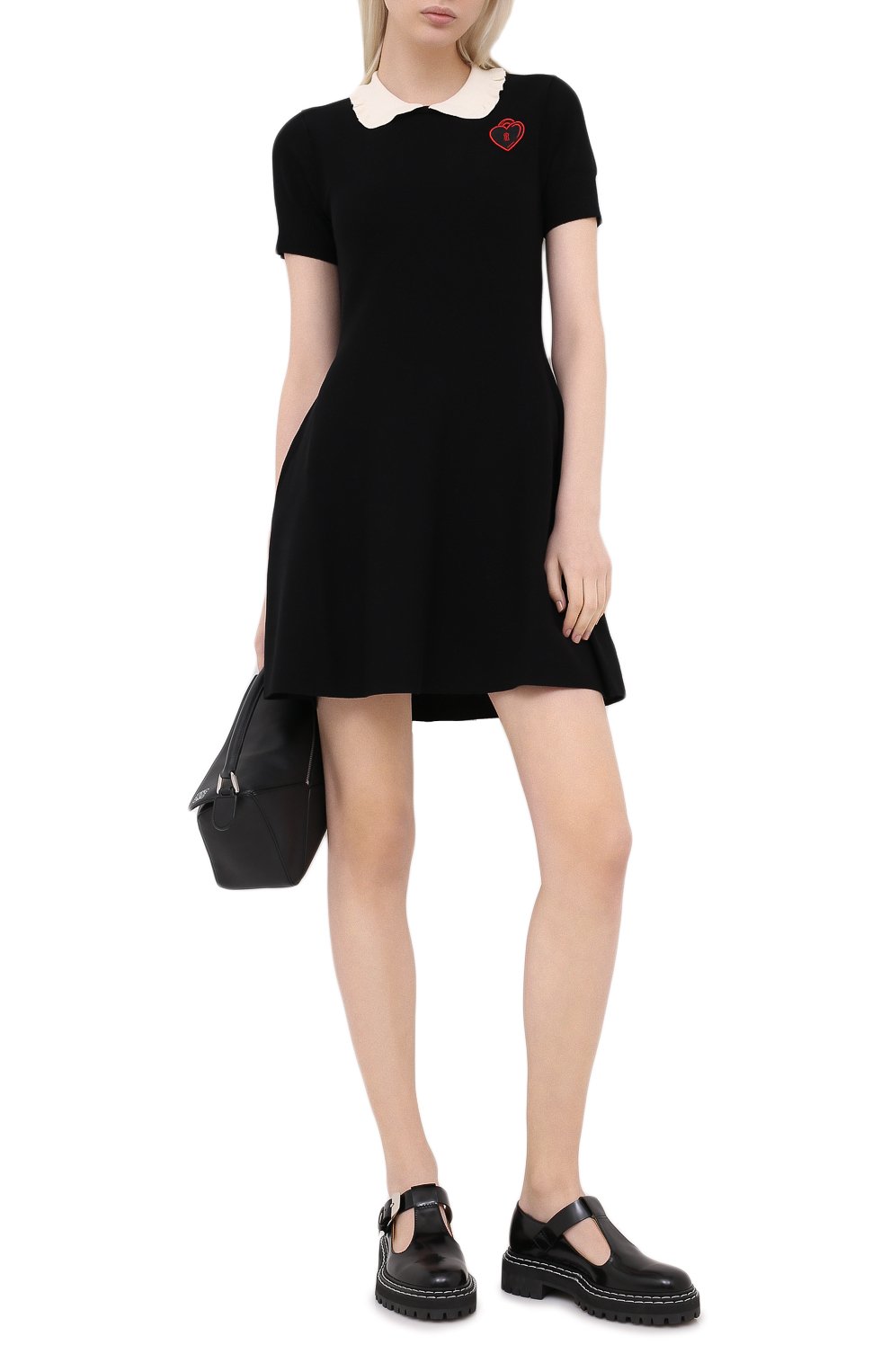 Платье REDVALENTINO черного цвета по цене 45850 руб., арт. UR3KD00T/58N, фото 2 Платье REDVALENTINO, арт. UR3KD00T/58N, фото 2