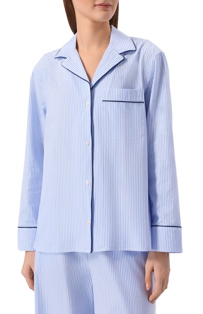 Хлопковая рубашка OFFICINE GENERALE, арт. S26WSHI003, фото 3