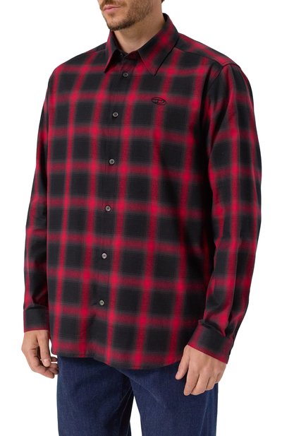 Рубашка из хлопка и вискозы DIESEL, арт. A18502/0HGBT, фото 3