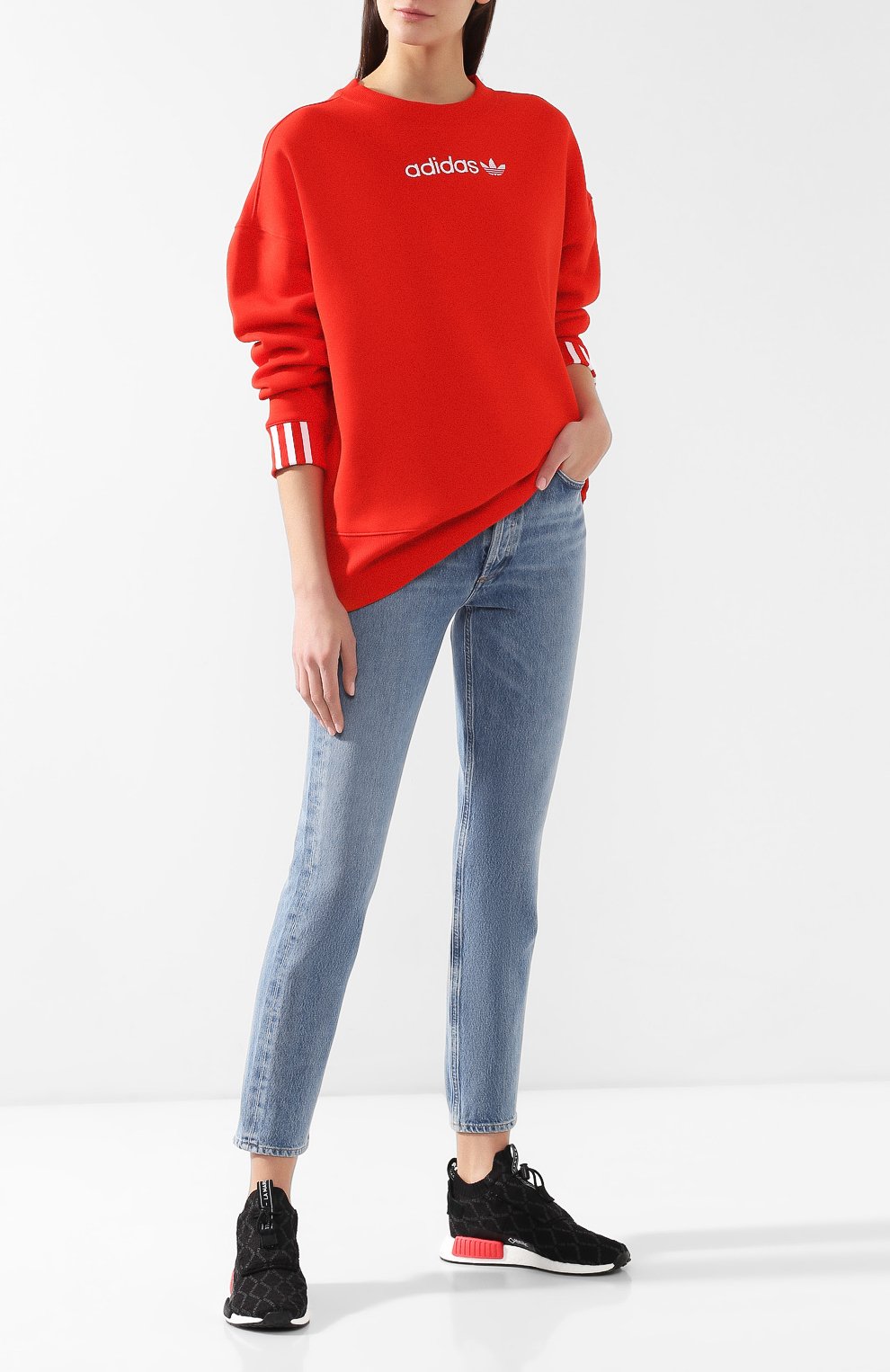 Свитшот с логотипом бренда ADIDAS ORIGINALS, арт. DU7192, фото 2