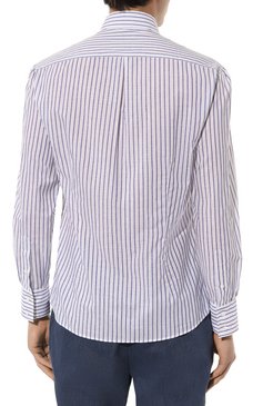 Рубашка из хлопка и льна BRUNELLO CUCINELLI, арт. MM6461716, фото 1