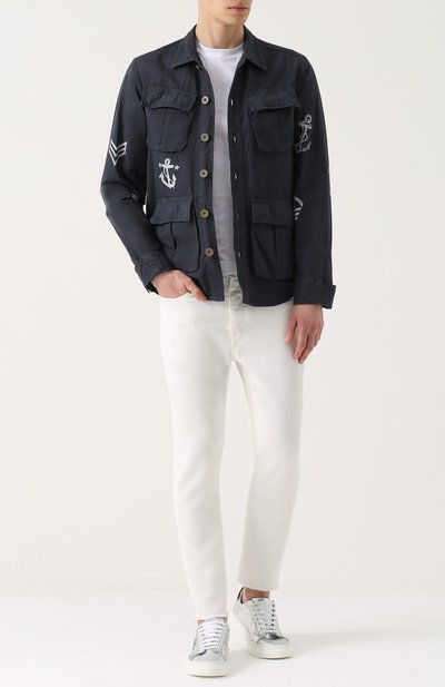 Френч из смеси хлопка и льна с принтом THE EDITOR, арт. E2.2447T12/5518, фото 2