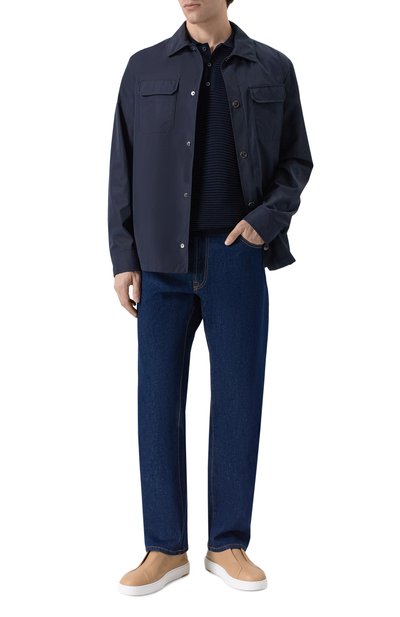 Кожаные кеды cleanic SANTONI, арт. MBCG21995BARTLLD, фото 2