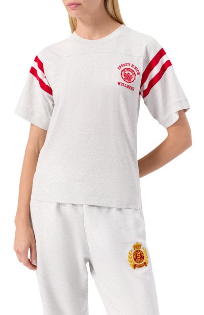 Хлопковая футболка SPORTY AND RICH, арт. T0022508033GY03, фото 3