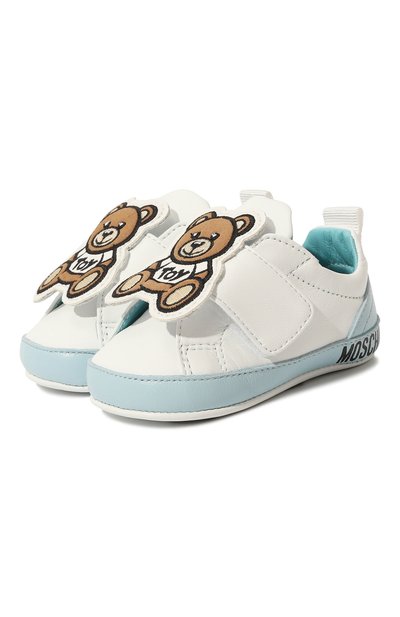 Кожаные пинетки MOSCHINO, арт. 75820