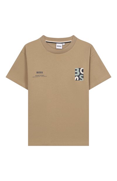 Хлопковая футболка BOSS, арт. J52974
