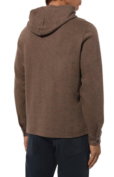 Худи из хлопка и кашемира CAPOBIANCO, арт. 17M433.LB00., фото 4