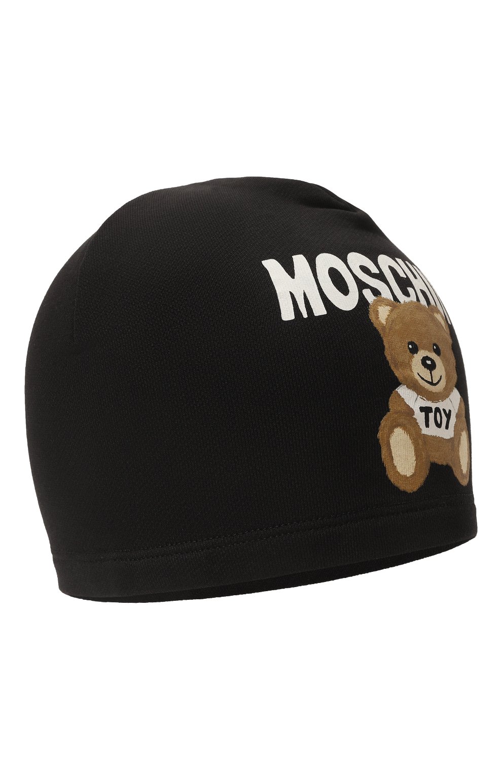 Хлопковая шапка MOSCHINO черного цвета по цене 6175 руб., арт. HUX01W/LCA32, фото 1 Хлопковая шапка MOSCHINO, арт. HUX01W/LCA32, фото 1