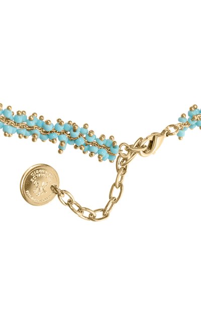 Колье ANTON HEUNIS бирюзового цвета по цене 22500 руб., арт. VRS1.14, фото 4 Колье ANTON HEUNIS, арт. VRS1.14, фото 4