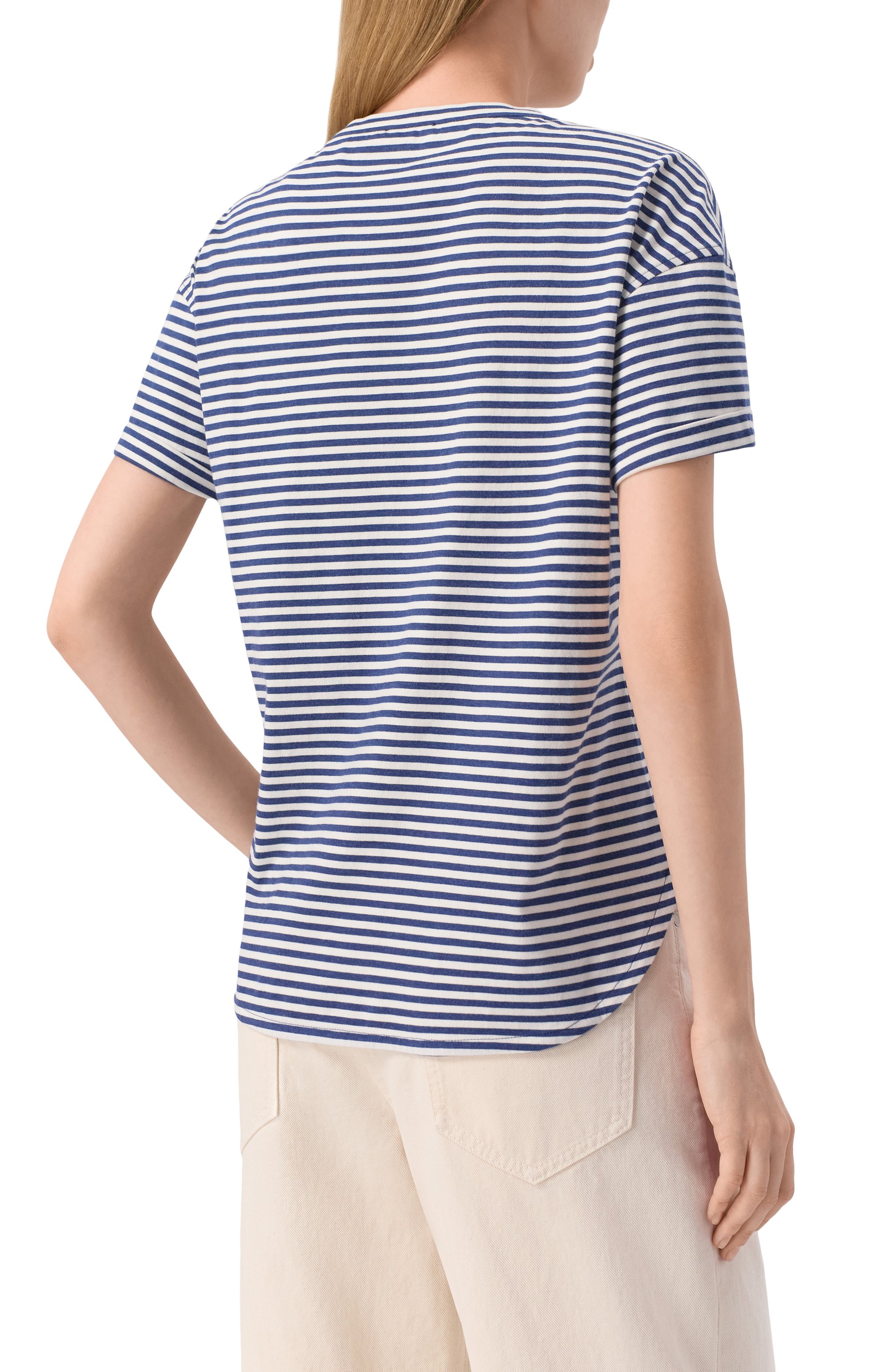 Хлопковая футболка BRUNELLO CUCINELLI, арт. ML929HA820, фото 4