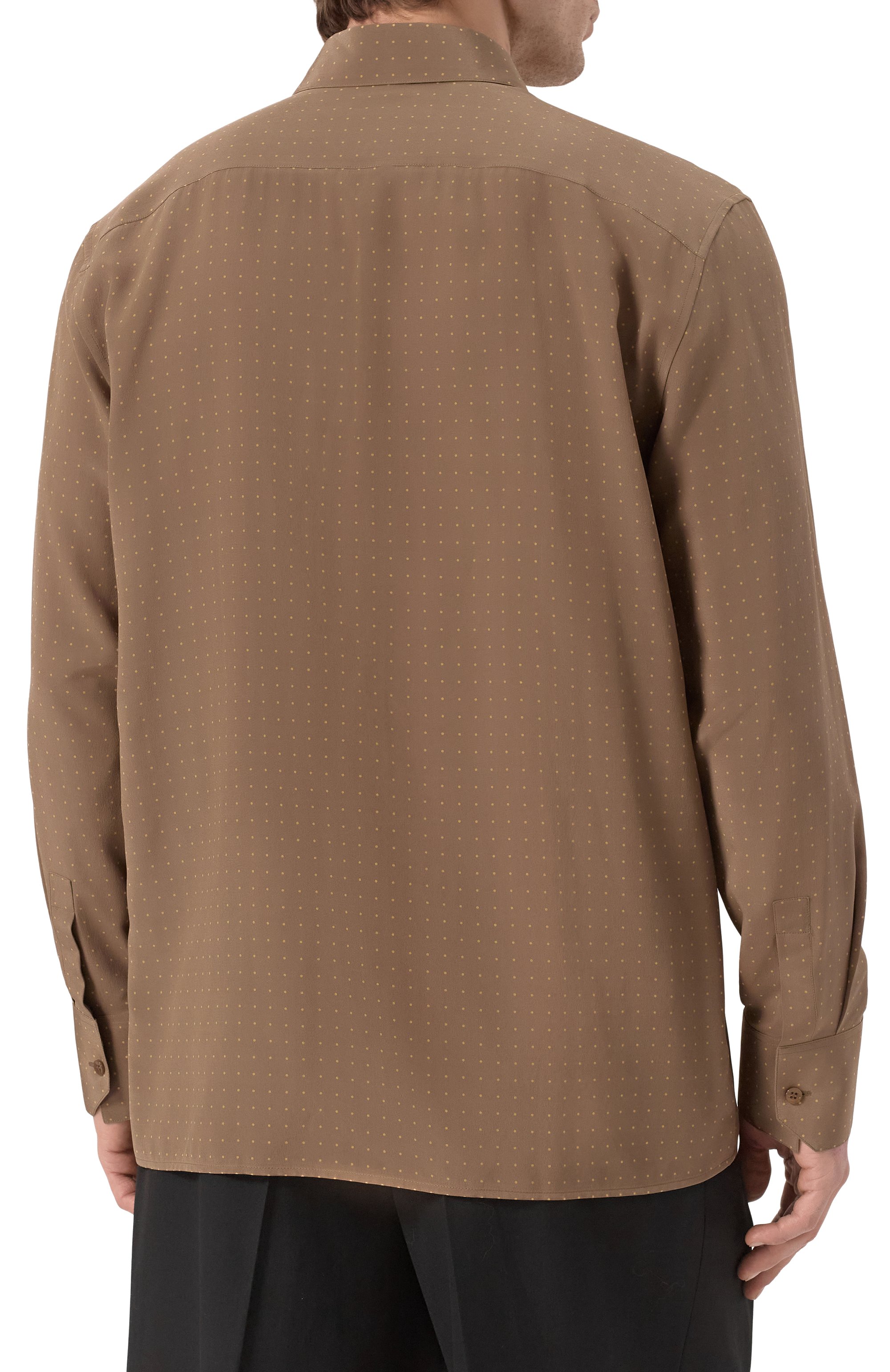 Шелковая рубашка SAINT LAURENT, арт. 819096/Y2L98, фото 4