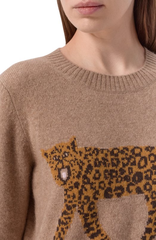 Кашемировый пуловер Weekend Max Mara WKDTUNICA Коричневый  WKDTUNICA Фото 5