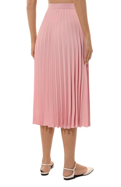Плиссированная юбка OLOLOL розового цвета по цене 64000 руб., арт. OLSK021/8007.617/W25, фото 4 Плиссированная юбка OLOLOL, арт. OLSK021/8007.617/W25, фото 4