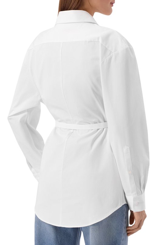 Хлопковая рубашка HUGO 50552835 Белый  50552835 Фото 4