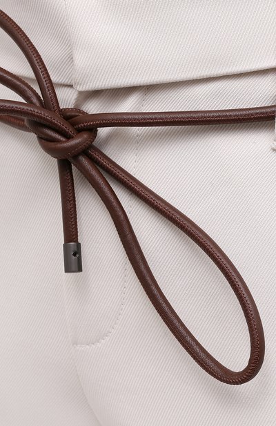 Хлопковые брюки BRUNELLO CUCINELLI молочного цвета по цене 89500 руб., арт. MA126P7214, фото 5 Хлопковые брюки BRUNELLO CUCINELLI, арт. MA126P7214, фото 5