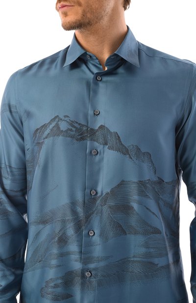 Шелковая рубашка ZILLI, арт. SP0I01M060024908F, фото 5