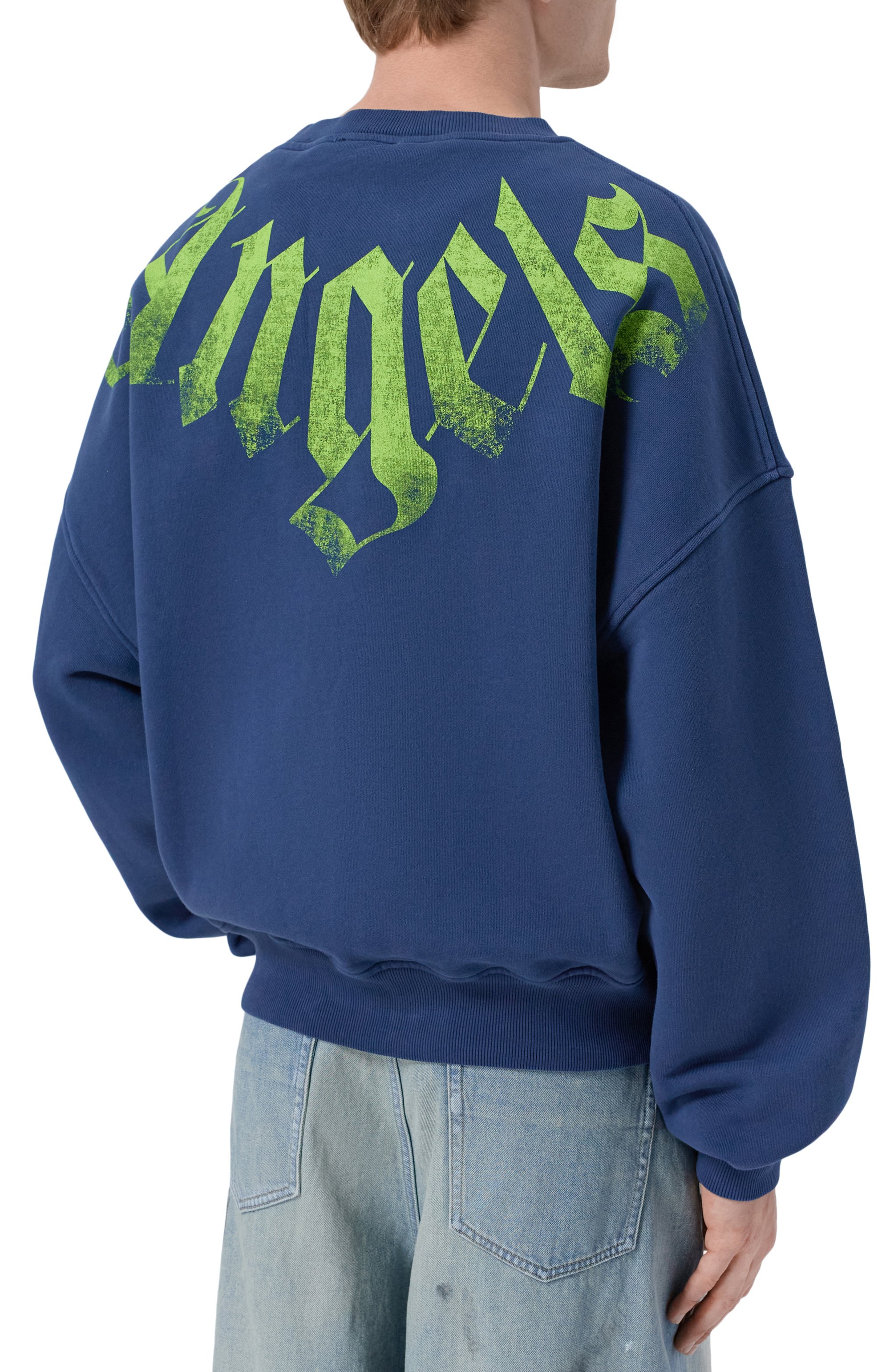 Хлопковый свитшот PALM ANGELS, арт. PMBA08JS26FLE001, фото 4